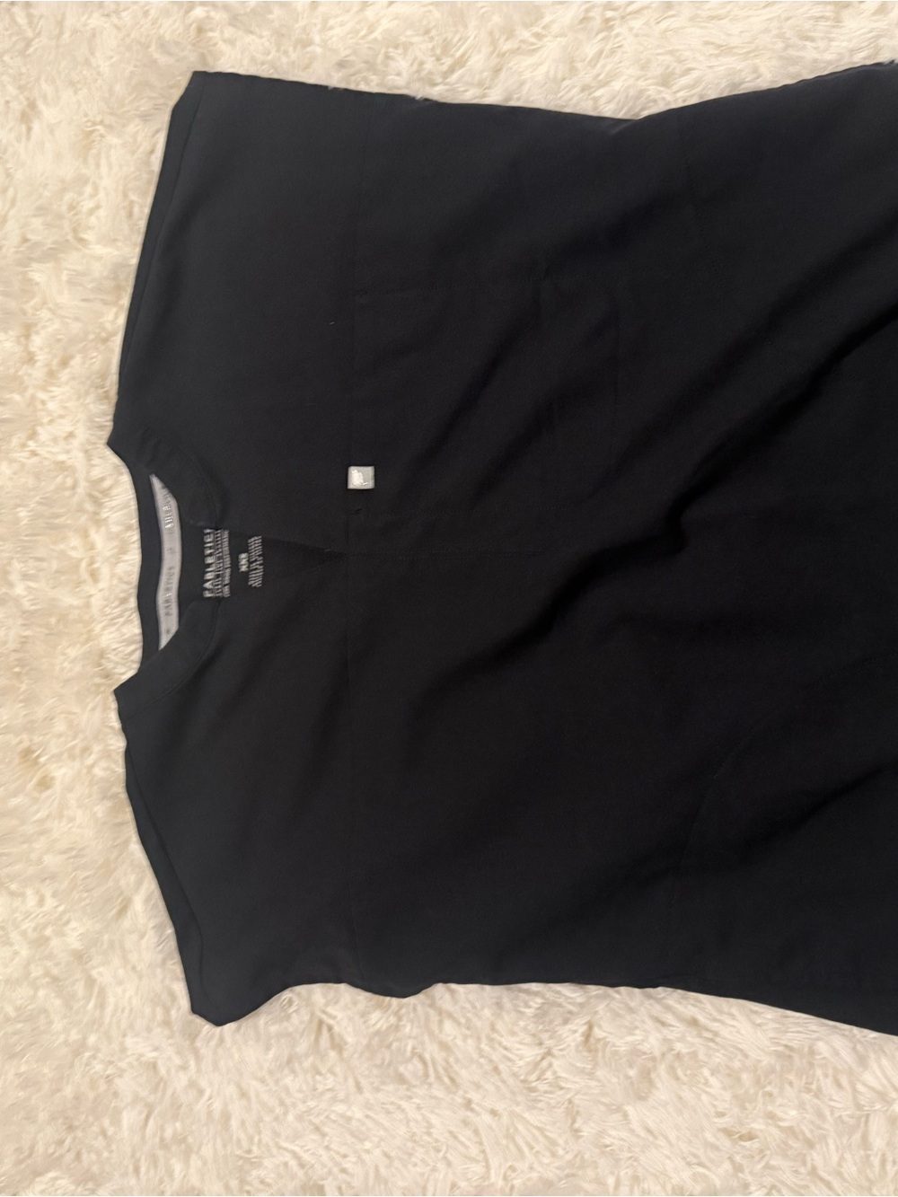 Fabletics Black Women's Sleeveless Tank with Subtle Logo